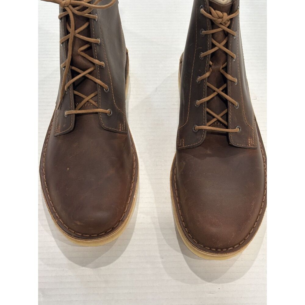 CLARKS ORIGINALS DESERT BROWN LACE UP CHUKKA BOOTS 10
